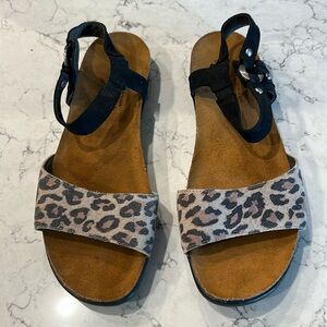 Naot Leopard Print Sandal- 9.5/40